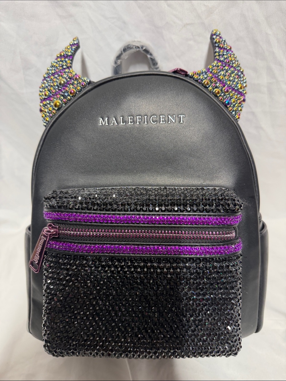 Loungefly Hand Blinged Maleficent Backpack